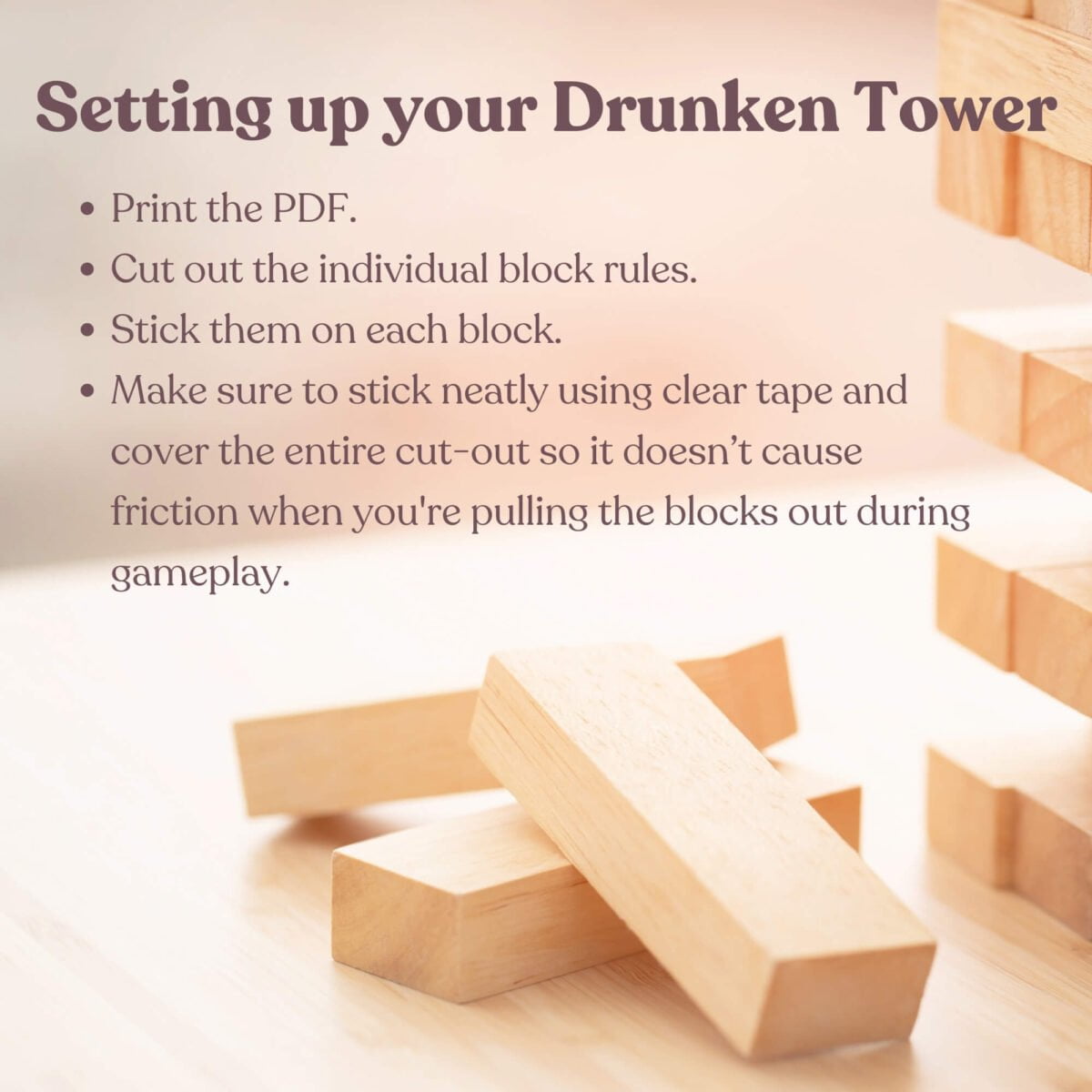 Drunken Tower Set-Up