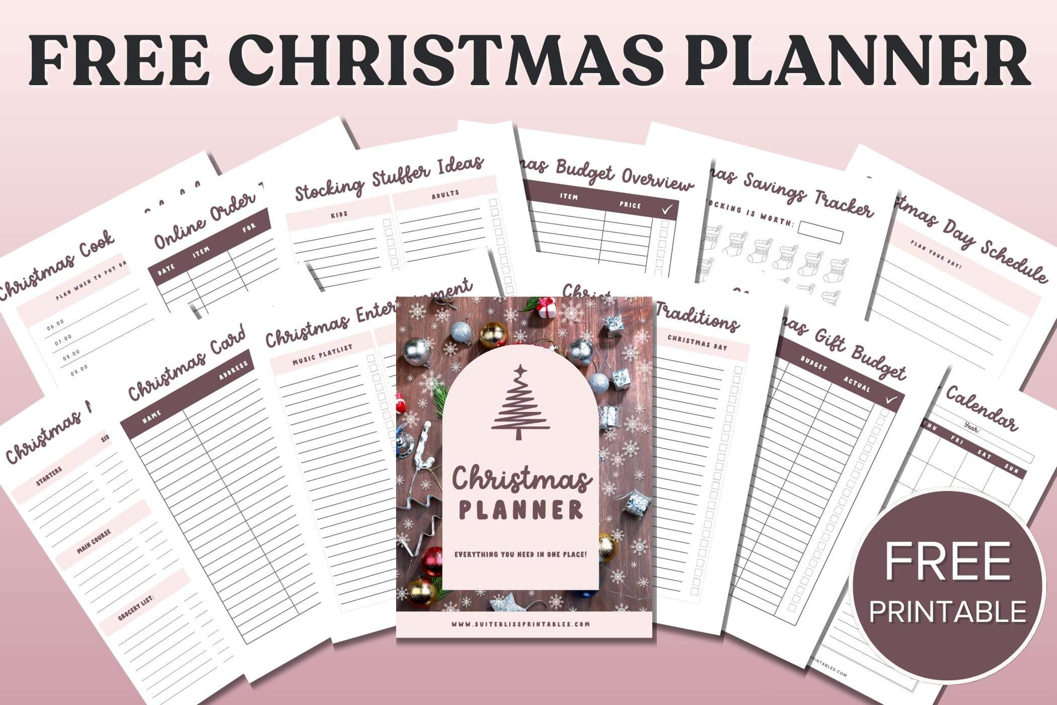 Christmas Planner Free Printable 3