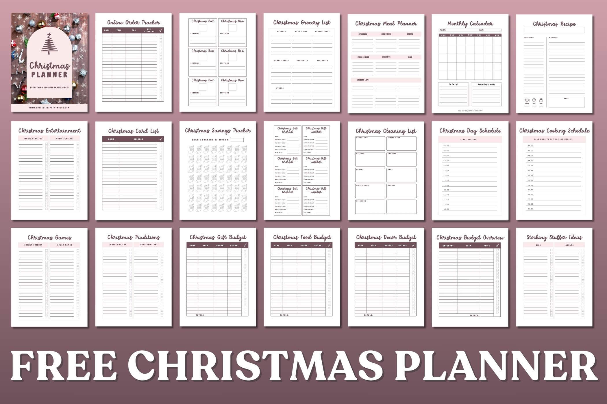 Christmas Planner Free Printable 4