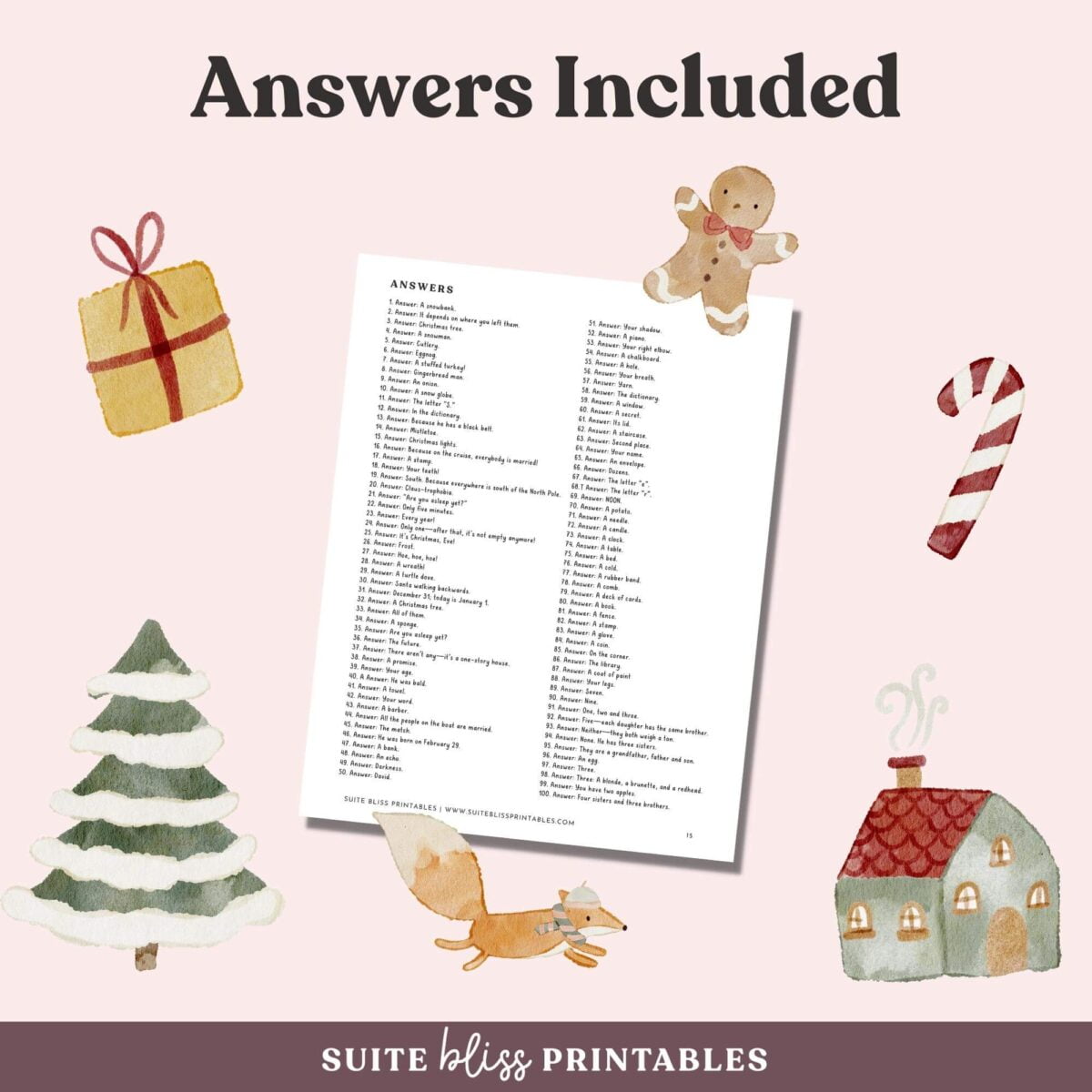 Printable Christmas Riddles with Answers 5