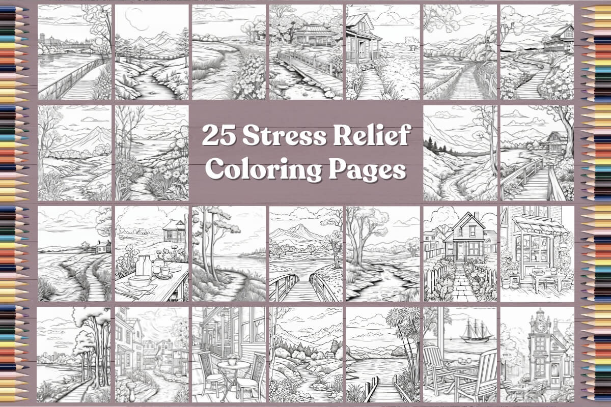 Stress Relief Coloring Pages for Adults Blog